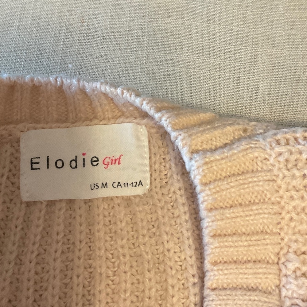 Elodie Women's Sweater - Blush and Cream - Picture 5 of 7